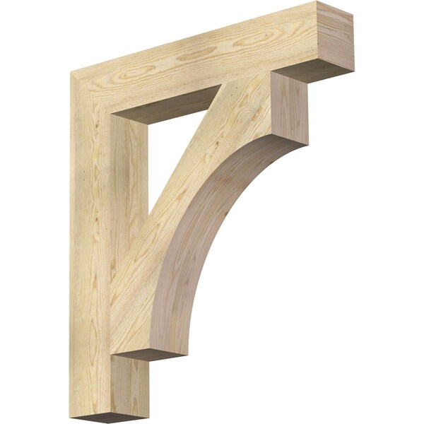 Ekena Millwork Westlake Block Rough Sawn Bracket, Douglas Fir, 6"W x 34"D x 38"H BKT06X34X38WTL05RDF - main